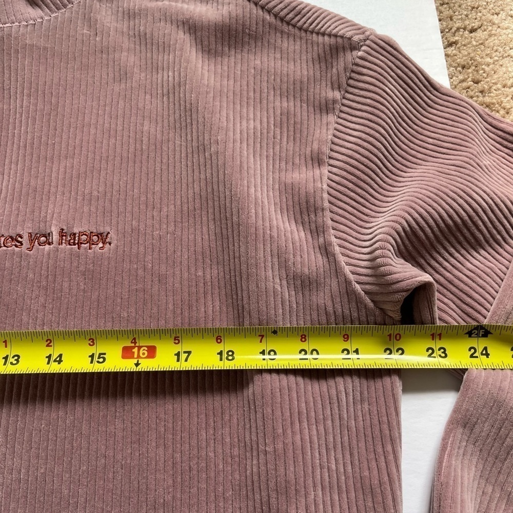 Othermix Soft Ribbed Sweater Purple Pink sz Large Whatever You Decide Phrase - Picture 6 of 11